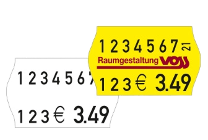 Meto promotional price label