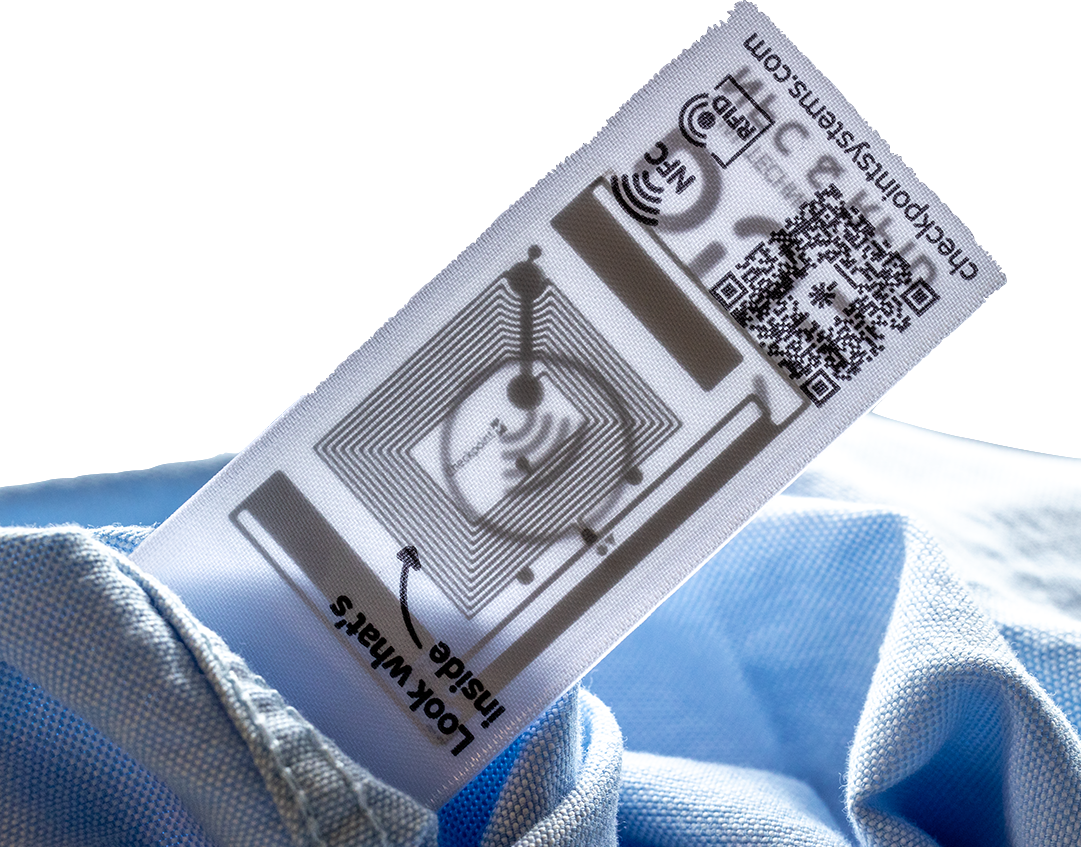 Clear RFID label